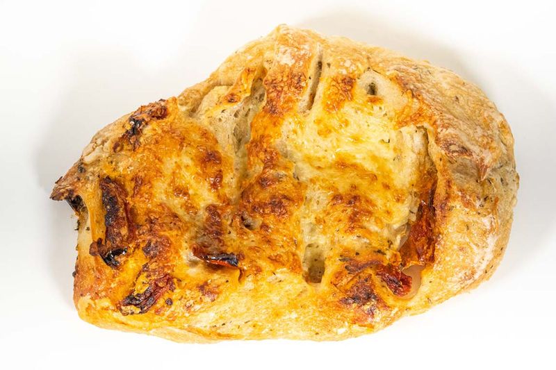 Fougasse gedroogde tomaatjes