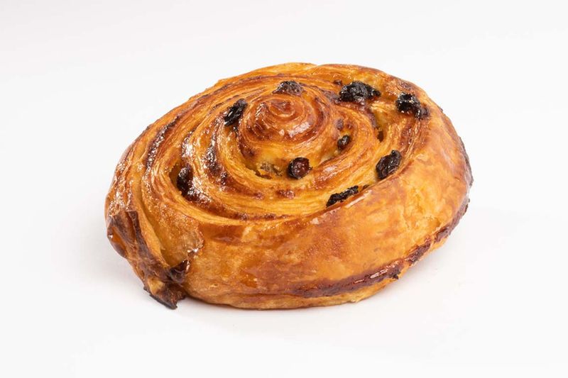 Ronde rozijnenkoek